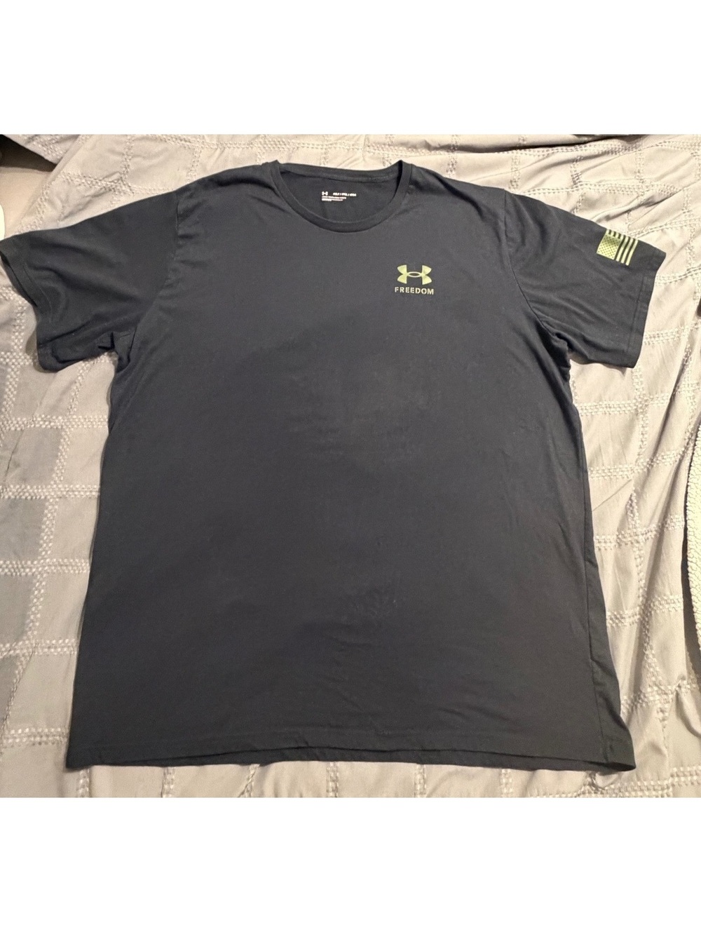 Under Armour Freedom Black Graphic T-Shirt 4XLT Loose Fit